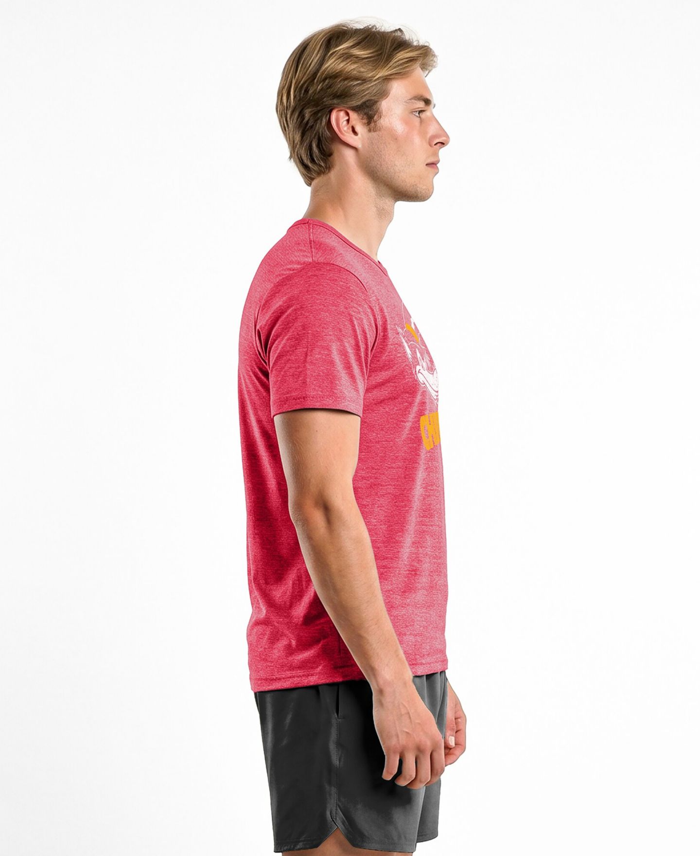 Мужская футболка Champion Red Kansas City Chiefs Disney X Champion Tri-Blend — фото 4