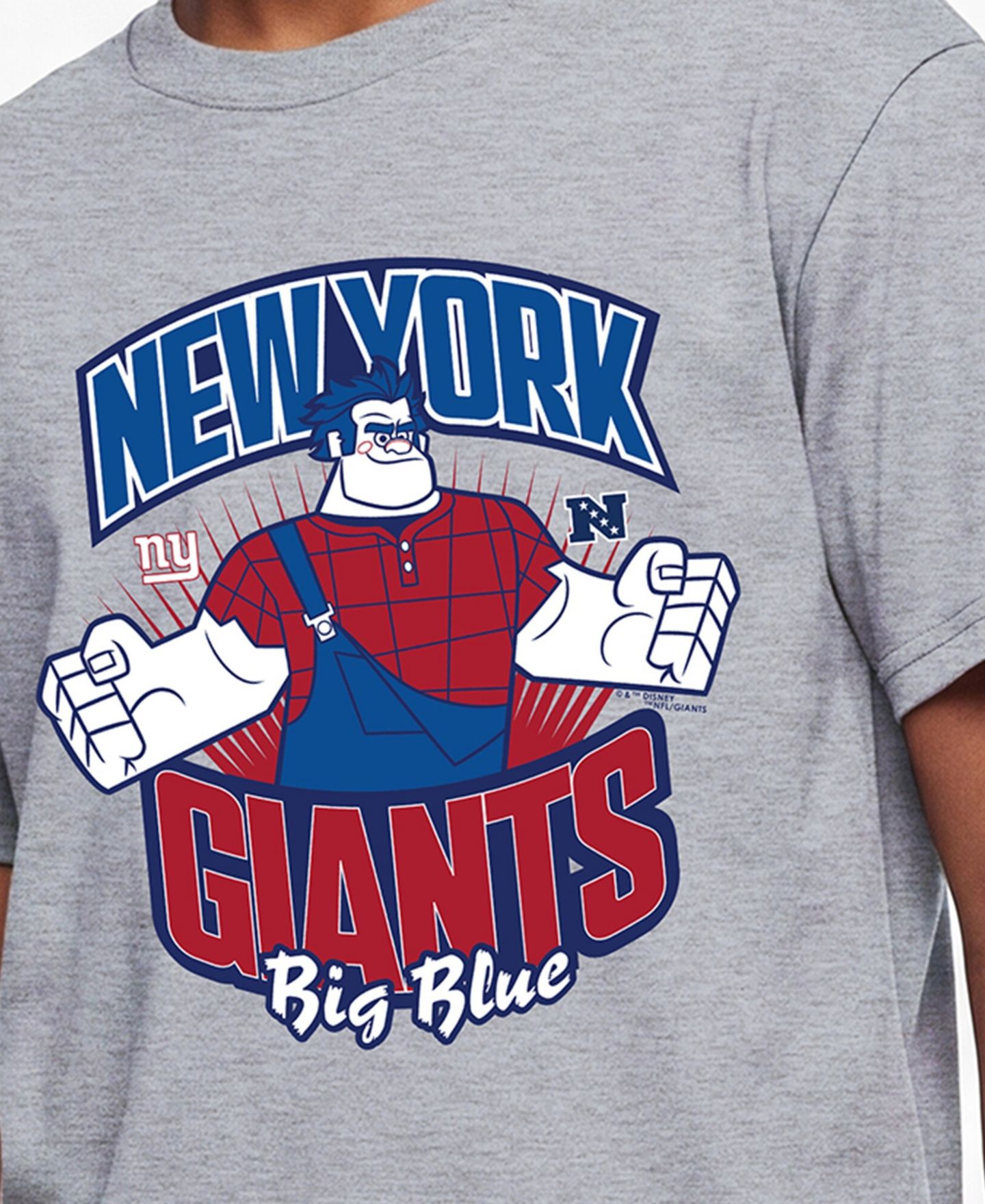 Детская футболка Champion Heather Gray New York Giants Disney X Champion — фото 2