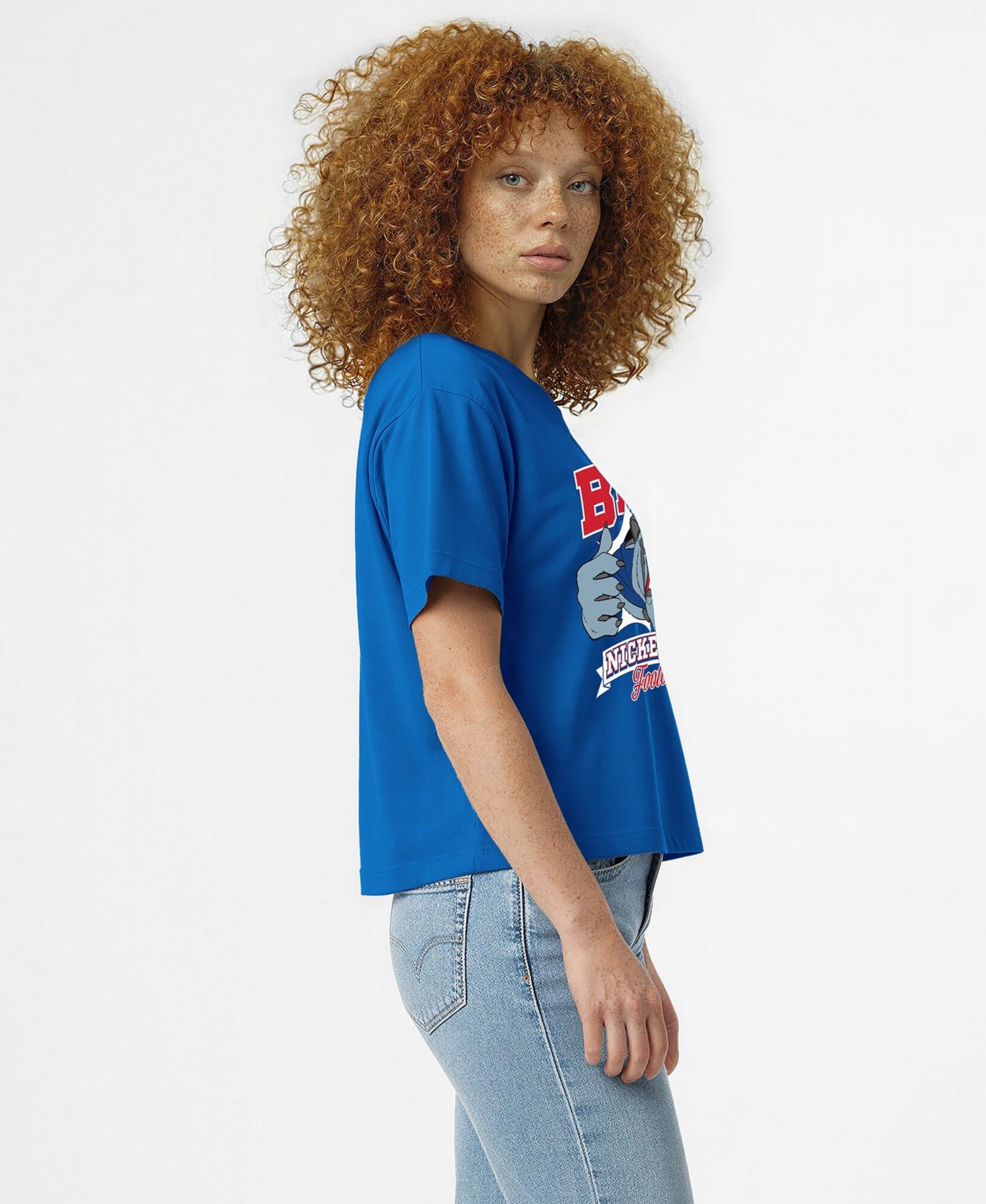 Women's Royal Buffalo Bills Disney X Champion All Star T-Shirt