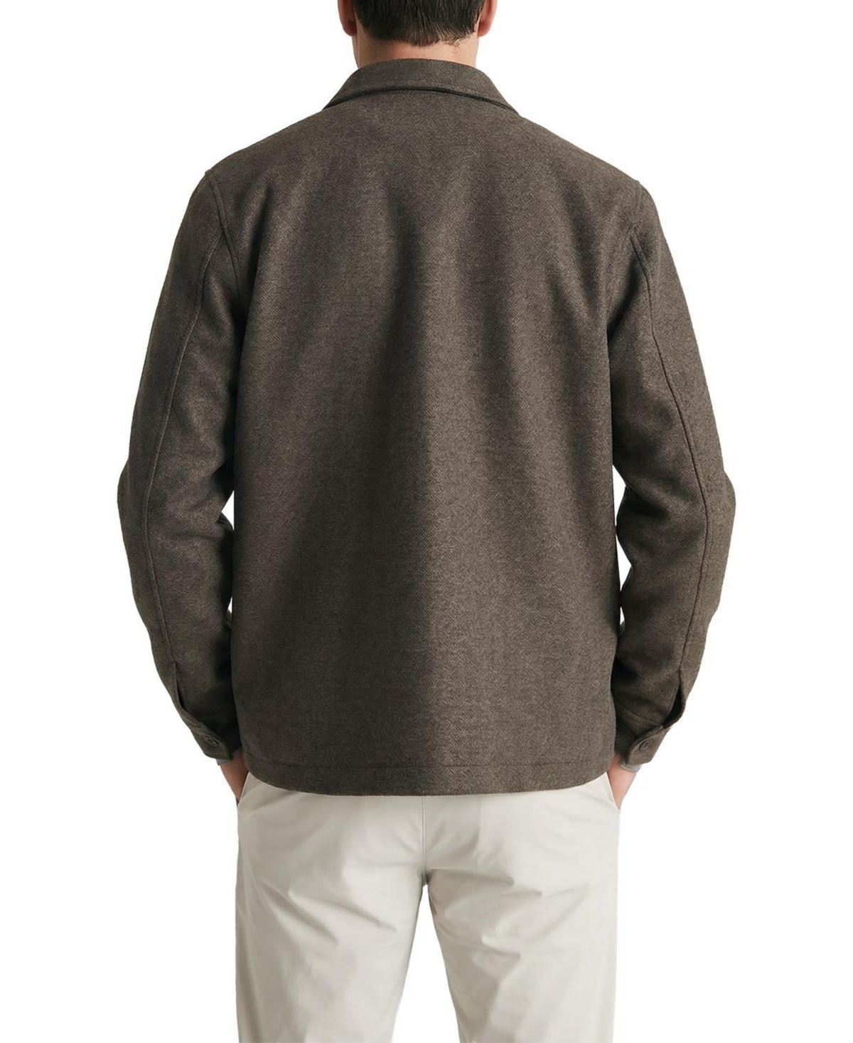 Level 7 Men's Relaxed-Fit Wool-Like Shirt Jacket
