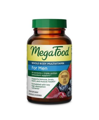 Whole Body Multivitamin for Men for Immune Brain Heart and Muscle Health 60 Capsules