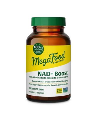 NAD+ Boost With Nicotinamide Riboside and Resveratrol Healthy Aging 60 Capsules