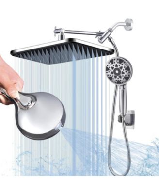 14" Rain Shower Head Handheld Spray Water Saving Anti-clog