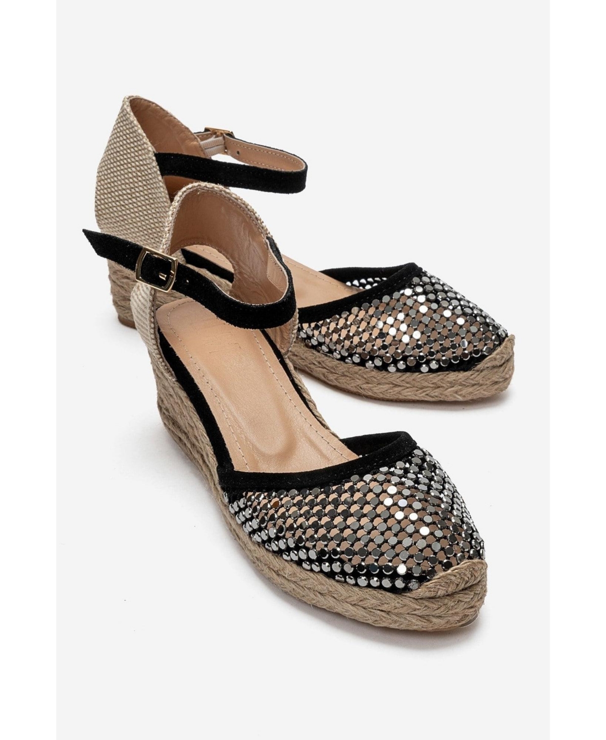Forever and Always Shoes Women's Drelix Leather Espadrille Sandal
