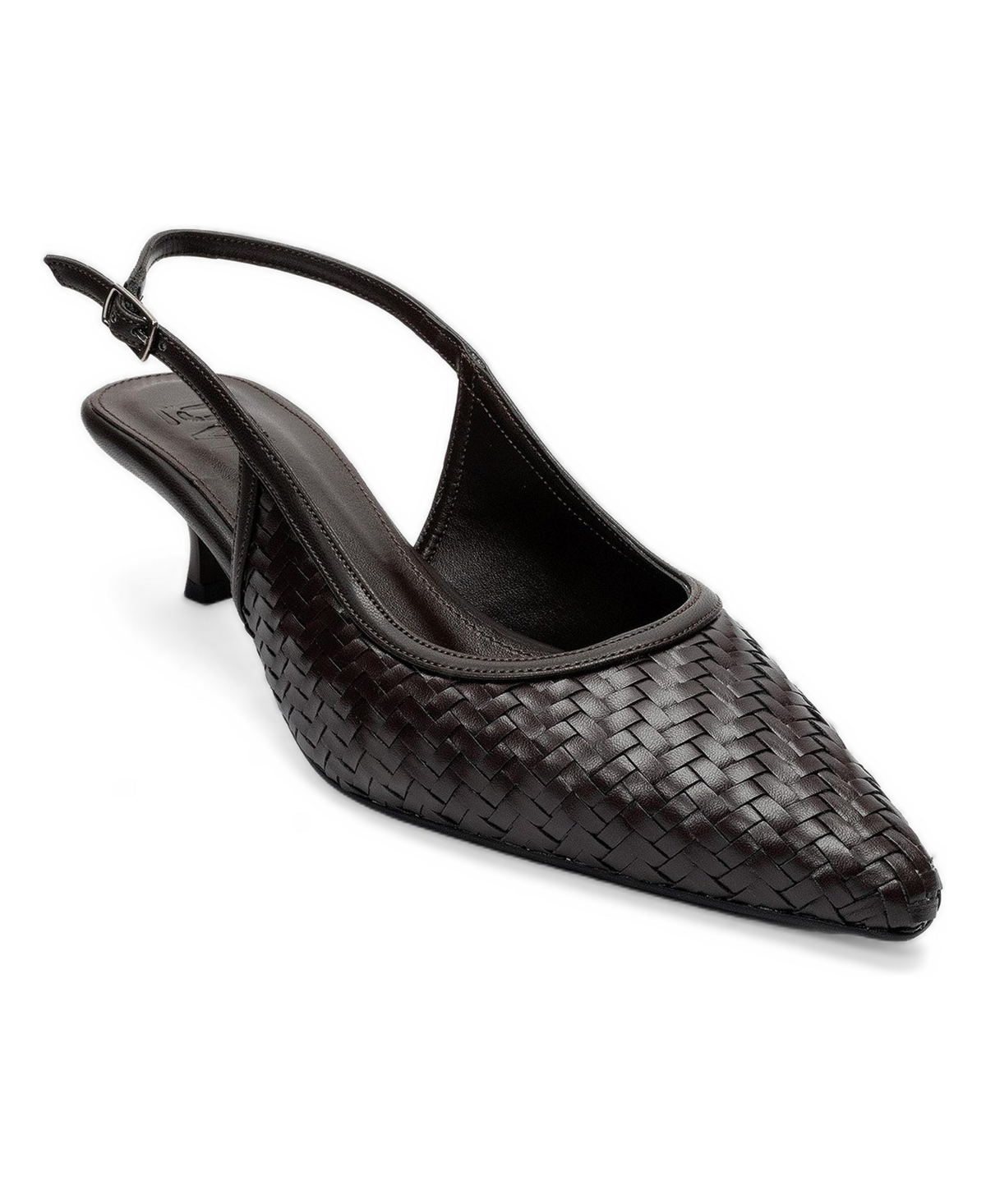 Prologue Shoes Women's Alvessia Kitten Heel Slingback Pump
