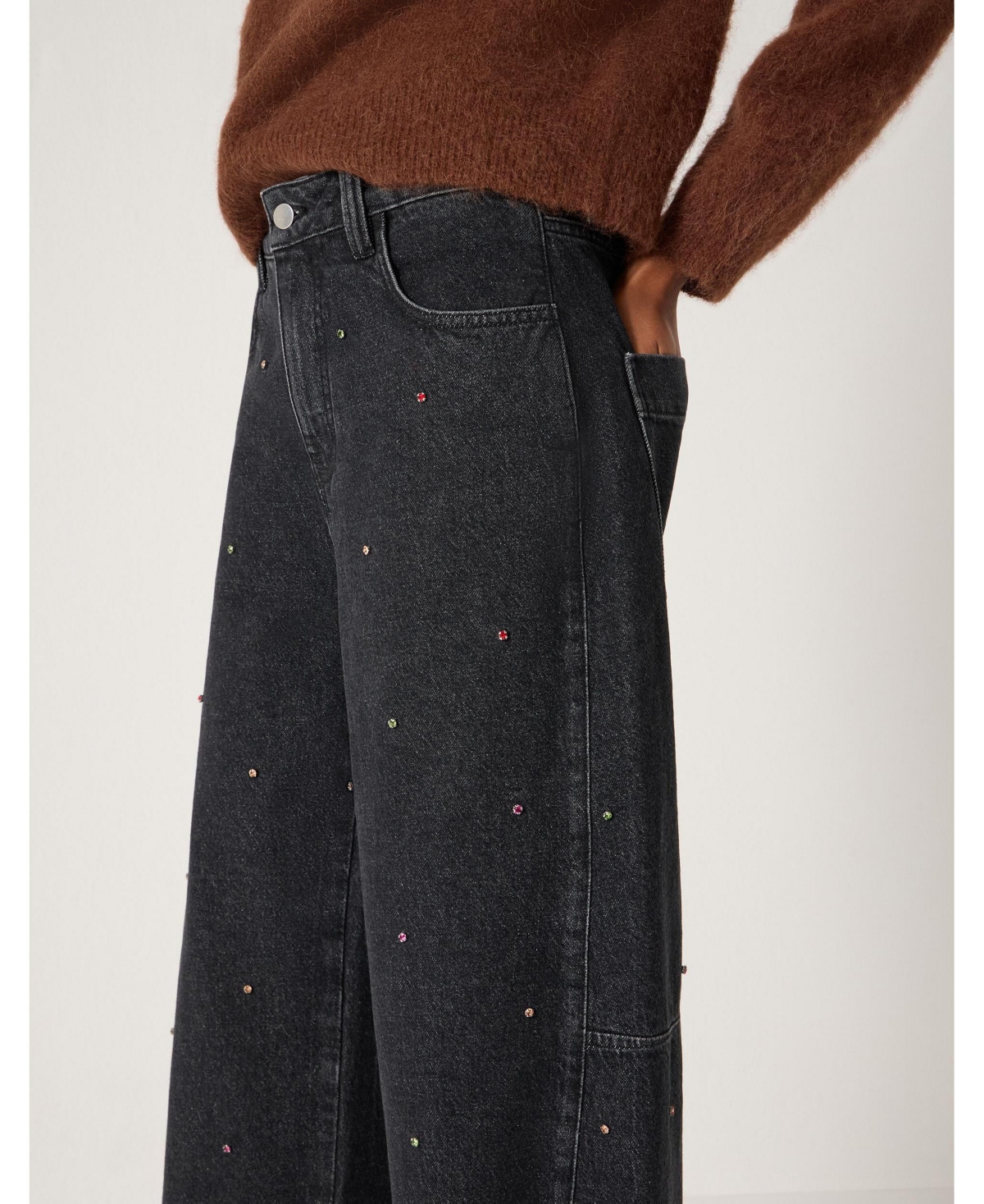 Hush Women's Bree High-Waisted Barrel-Leg Relaxed-Fit Jeans
