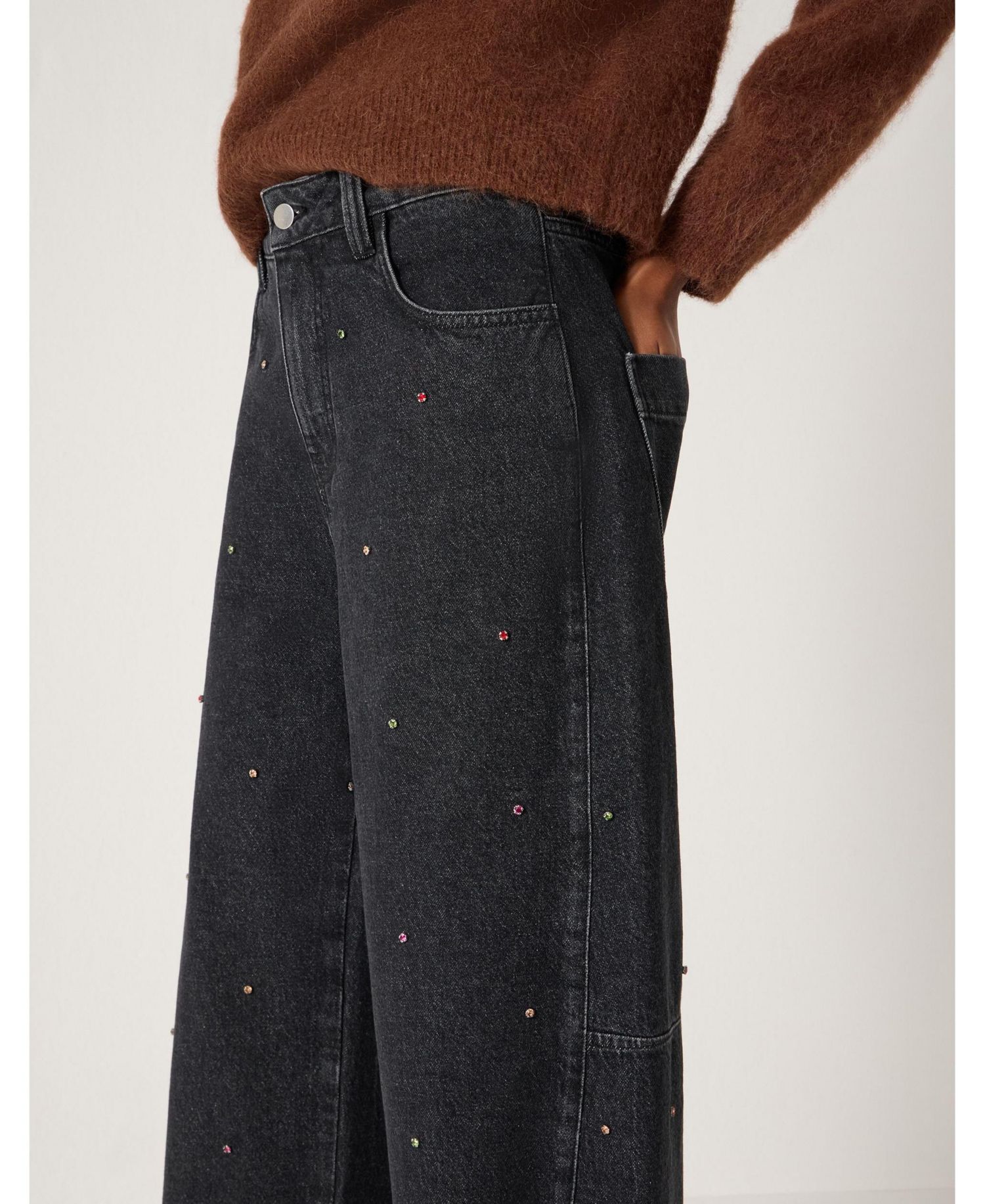 Women's Bree High-Waisted Barrel-Leg Relaxed-Fit Jeans