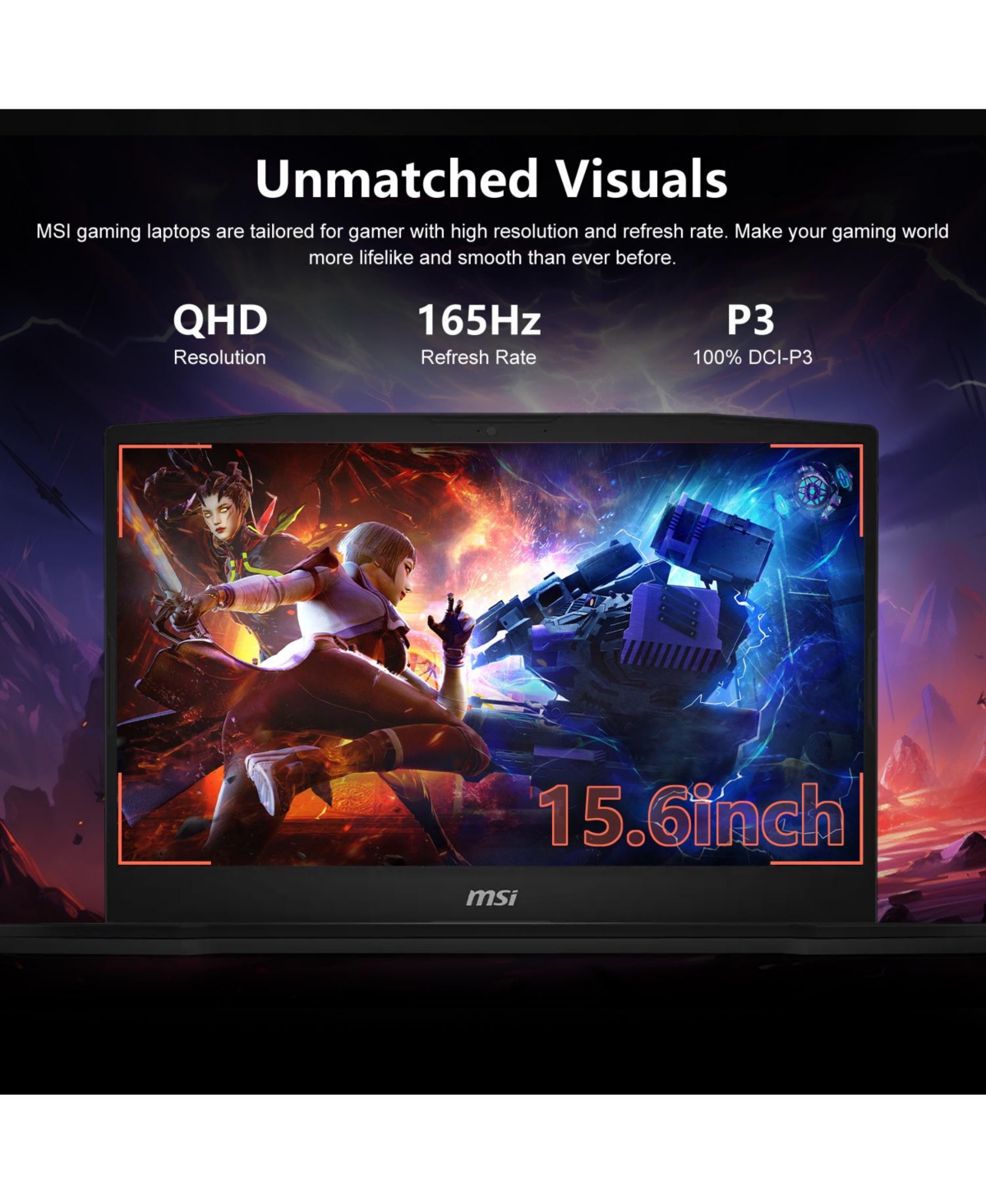 Msi Katana 15 Hx Gaming 15.6" Qhd 165Hz Rtx 5070 Laptop