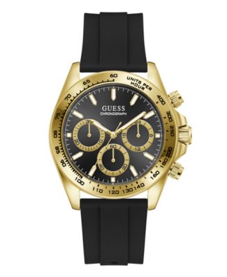 Men's Quartz Black Stainless Steel Watch 42mm