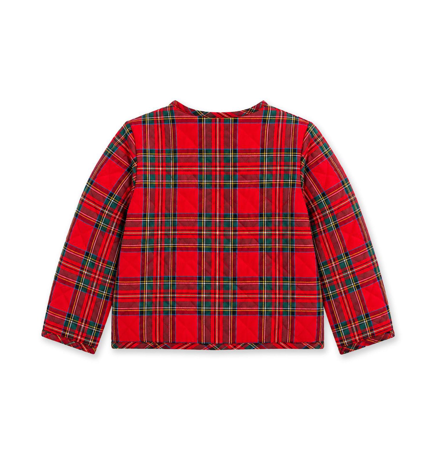 Girls (4-6X) Plaid Quilted Jacket