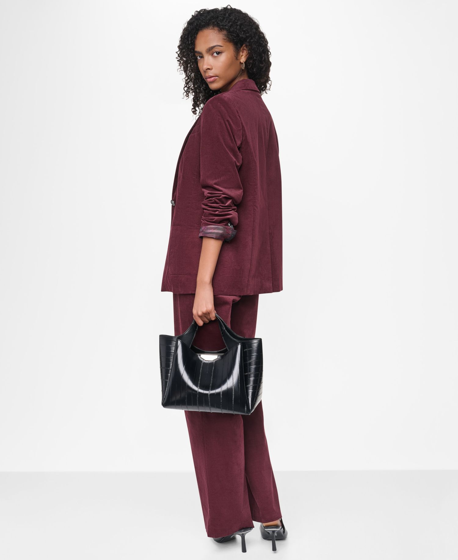Women's Stretch Corduroy Tailored Blazer