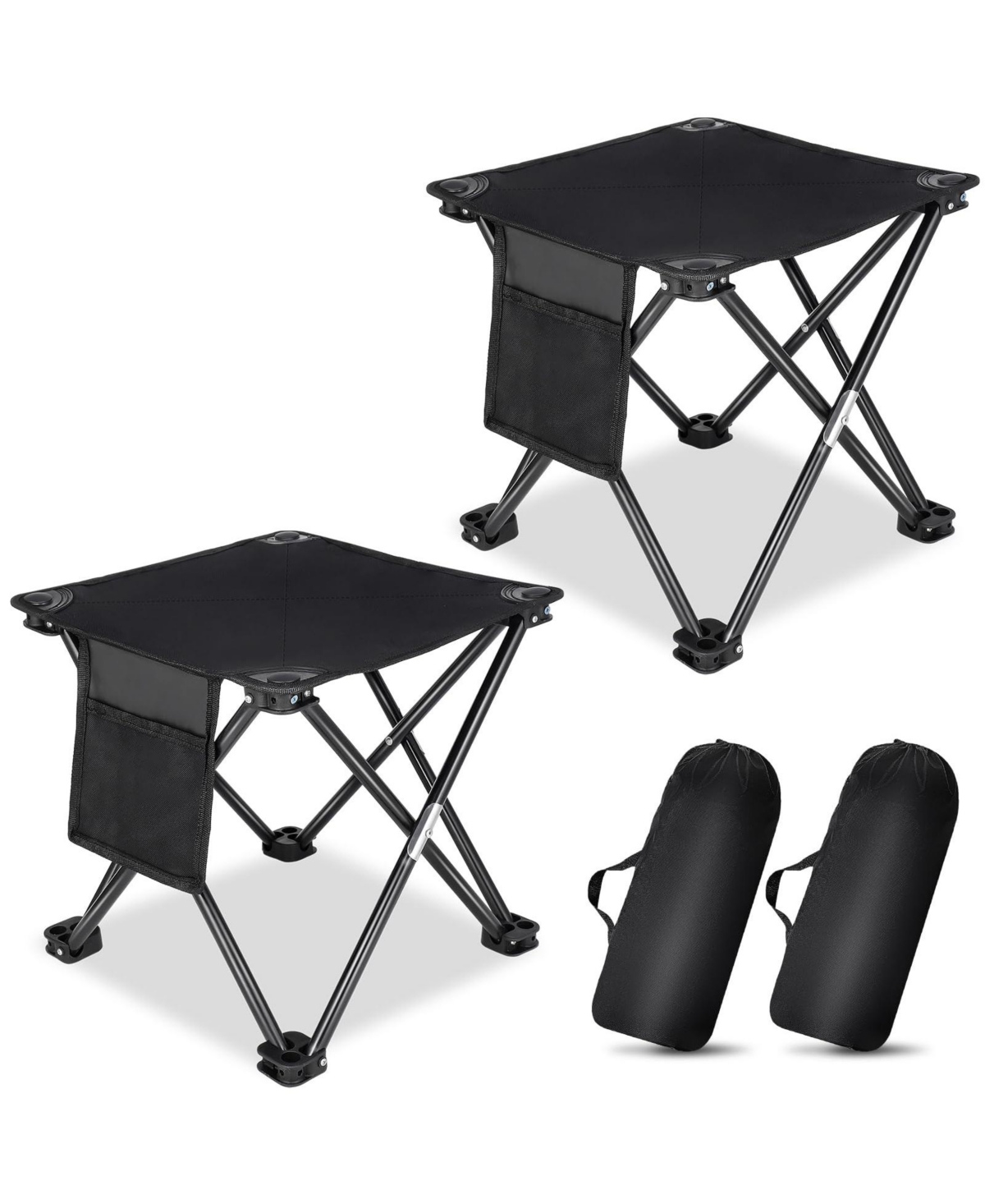 Aofar Folding Camping Stool Portable Outdoor Chair Fishing Bbq Hiking Beach Travel Carry Bag