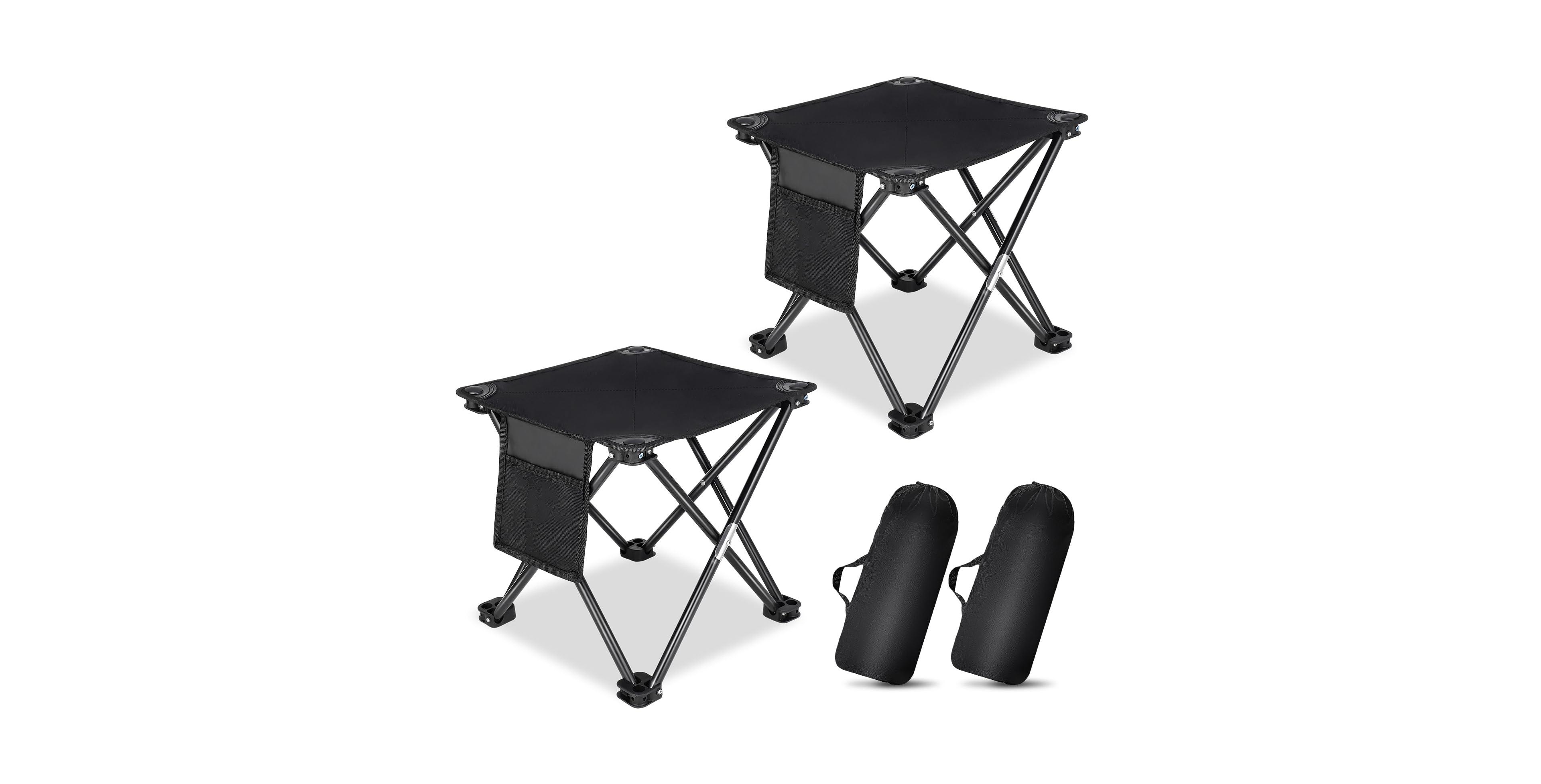 Aofar Folding Camping Stool Portable Outdoor Chair Fishing Bbq Hiking Beach Travel Carry Bag