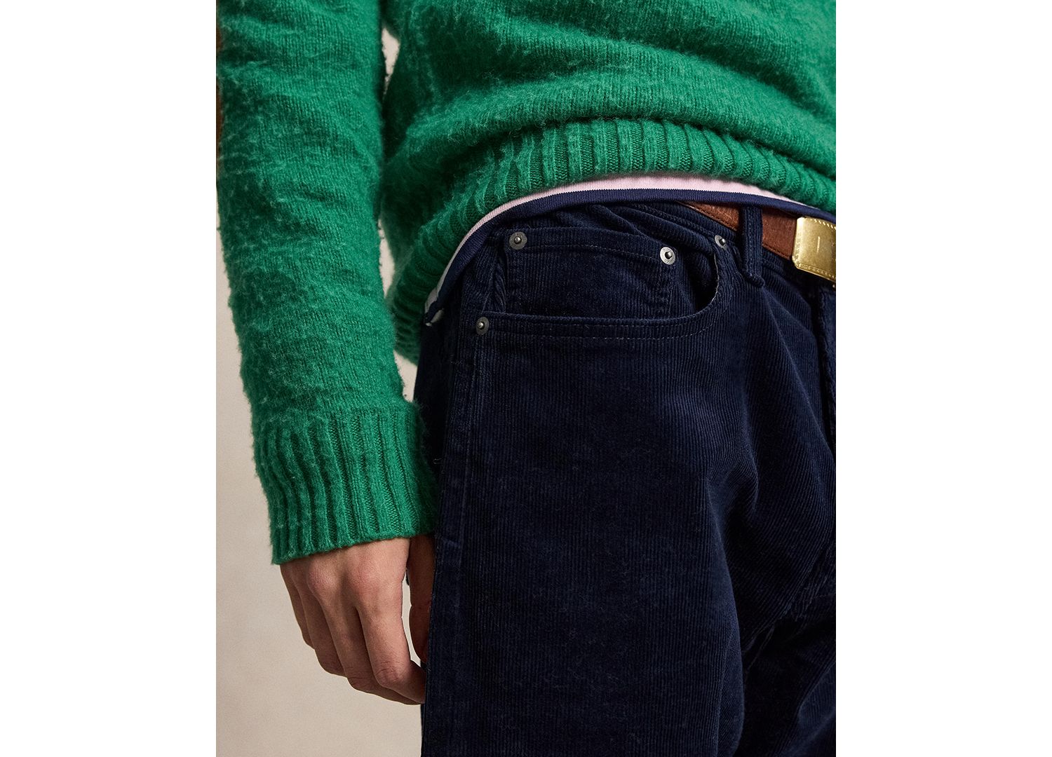 Men's Hampton Stretch Straight-Leg Corduroy Pants
