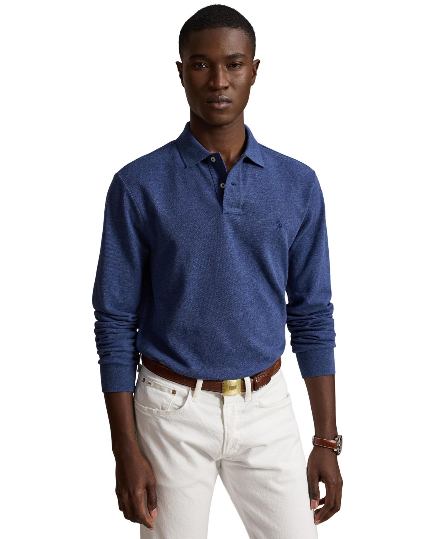 Men's Classic-Fit Mesh Polo Shirt