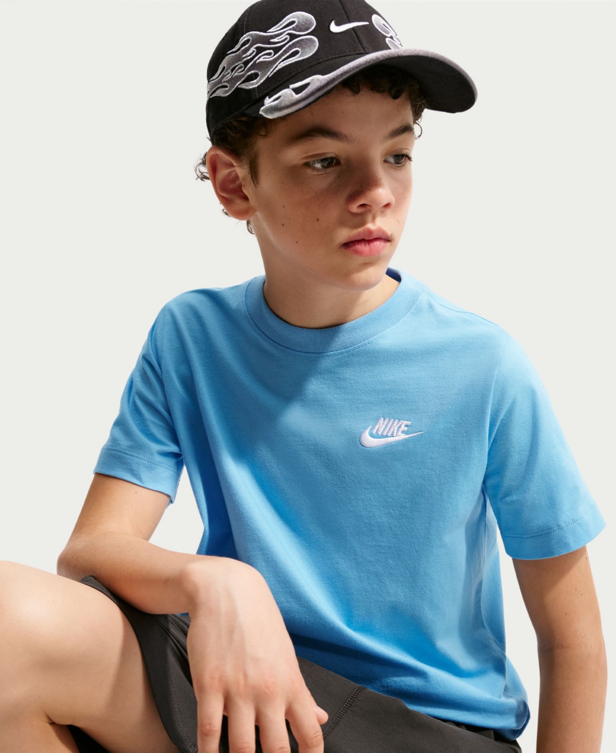Sportswear Embroidered Logo Graphic T-Shirt
