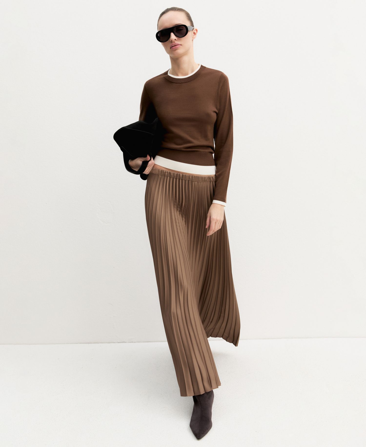 Women's Emmastrale High-Waisted Pleated Maxi Skirt