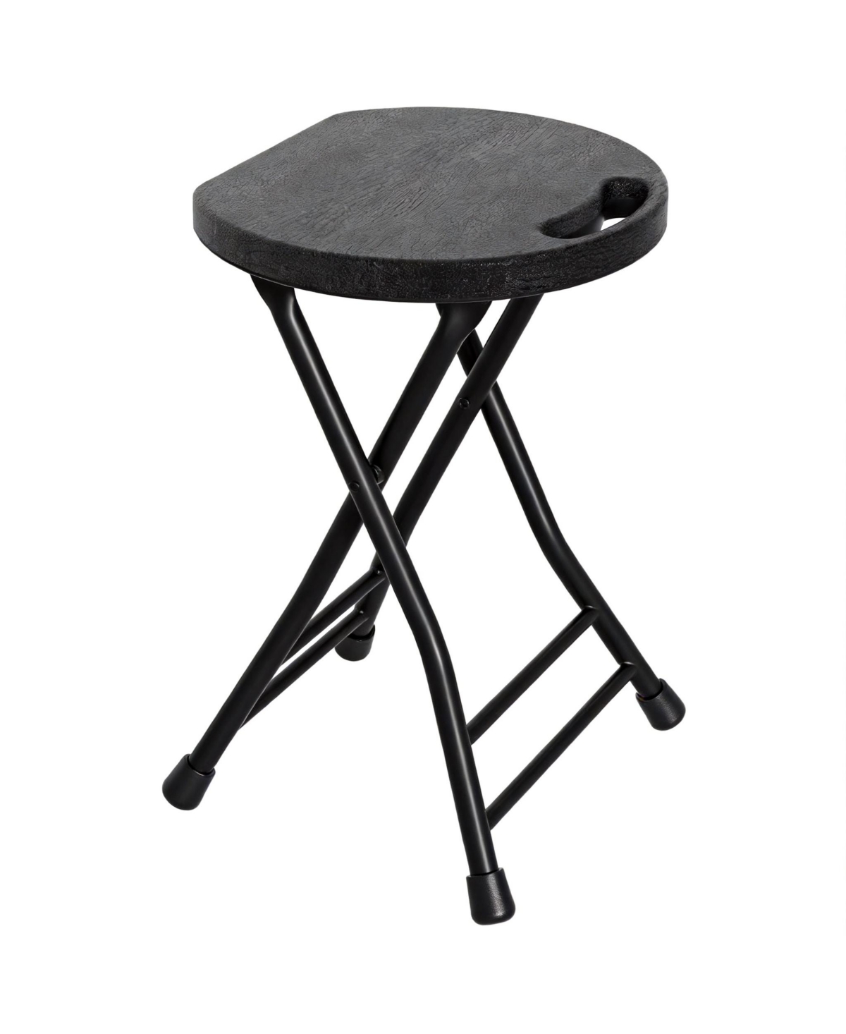 Aofar Folding Stool With Handle Non-slip Steel Plastic Collapsible