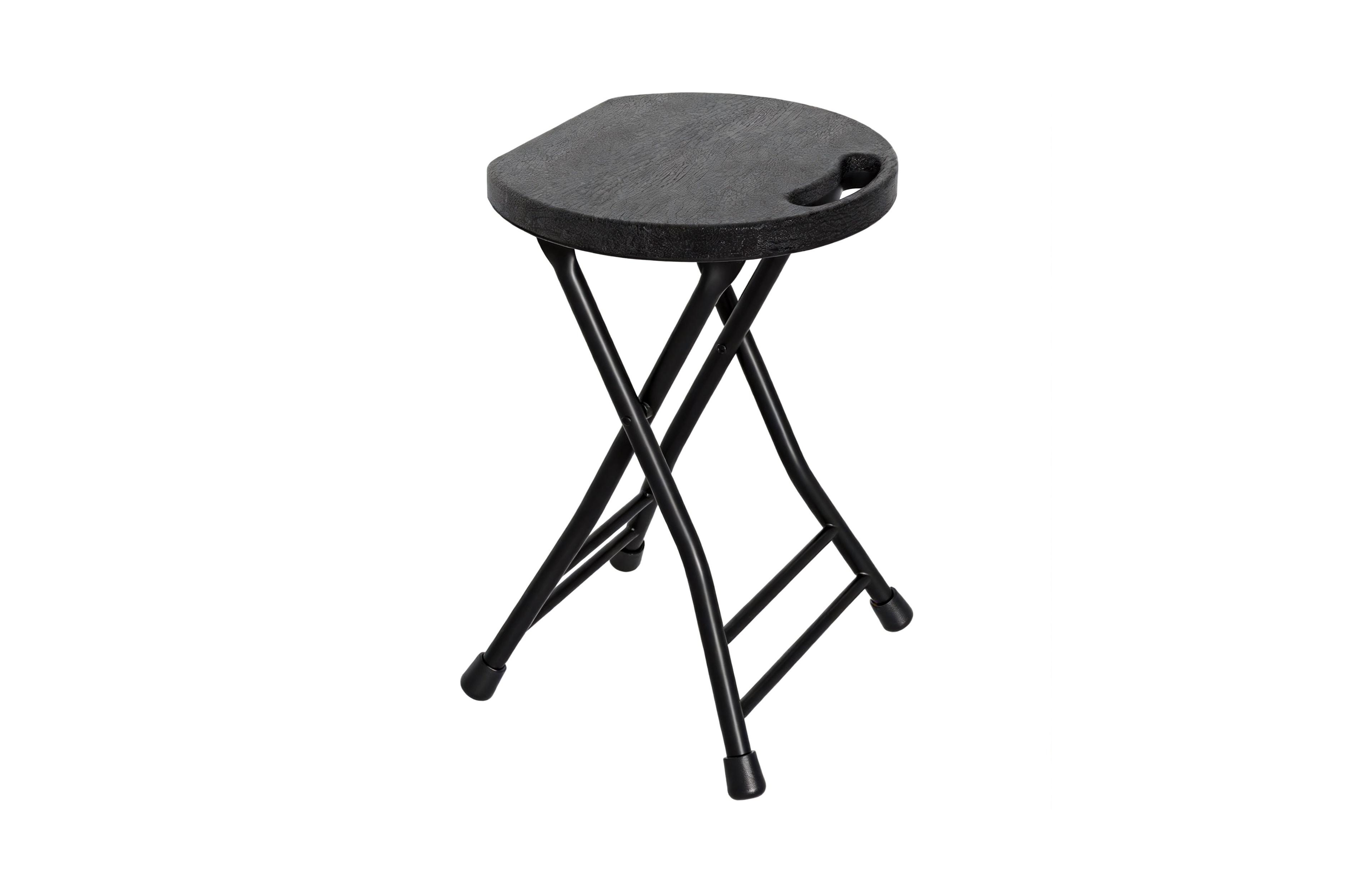 Aofar Folding Stool With Handle Non-slip Steel Plastic Collapsible
