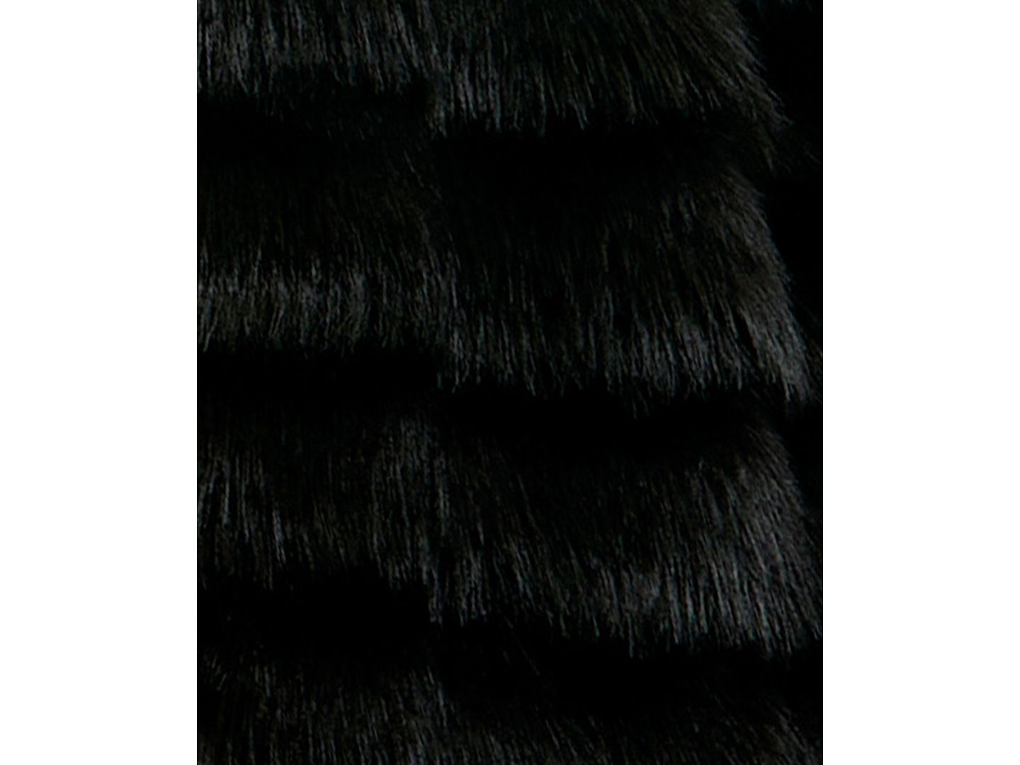 Женская куртка SENI & CADE Juniors' Tiered Cropped Faux Fur Shawl, цвет: Чёрный — фото 7