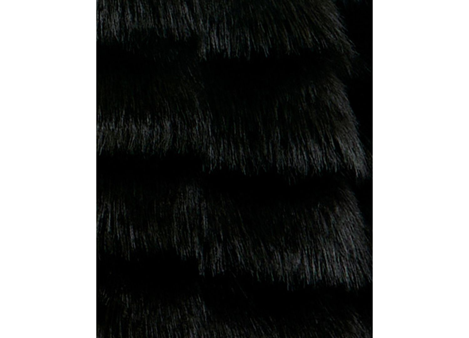 Juniors' Tiered Cropped Faux Fur Shawl Jacket