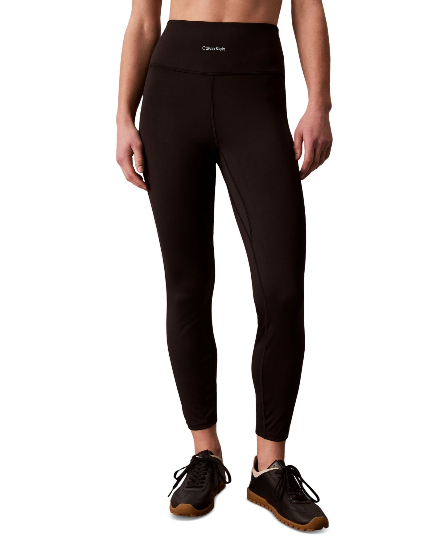 Женские леггинсы Calvin Klein Performance Icon Sport High-Waisted 7/8 Leggings, цвет: Чёрный — фото 1
