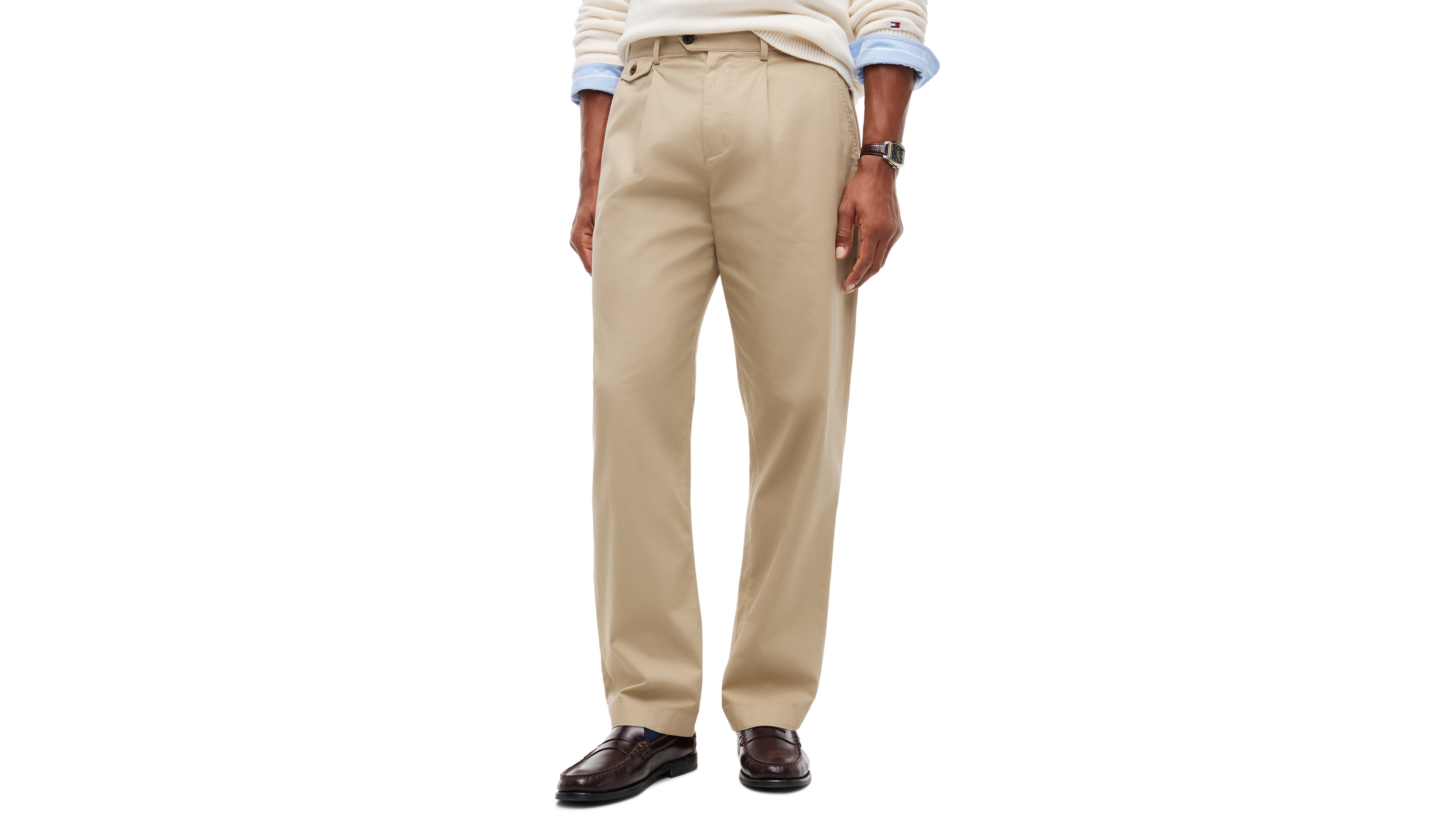 Tommy Hilfiger Men's American Icons Stretch Tapered-Fit Chinos