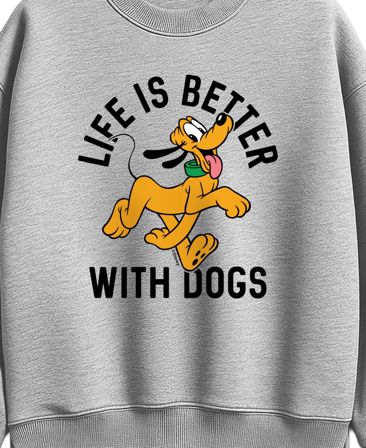 Hybrid Apparel Plus Graphic Crewneck Long-Sleeve Cotton Sweatshirt