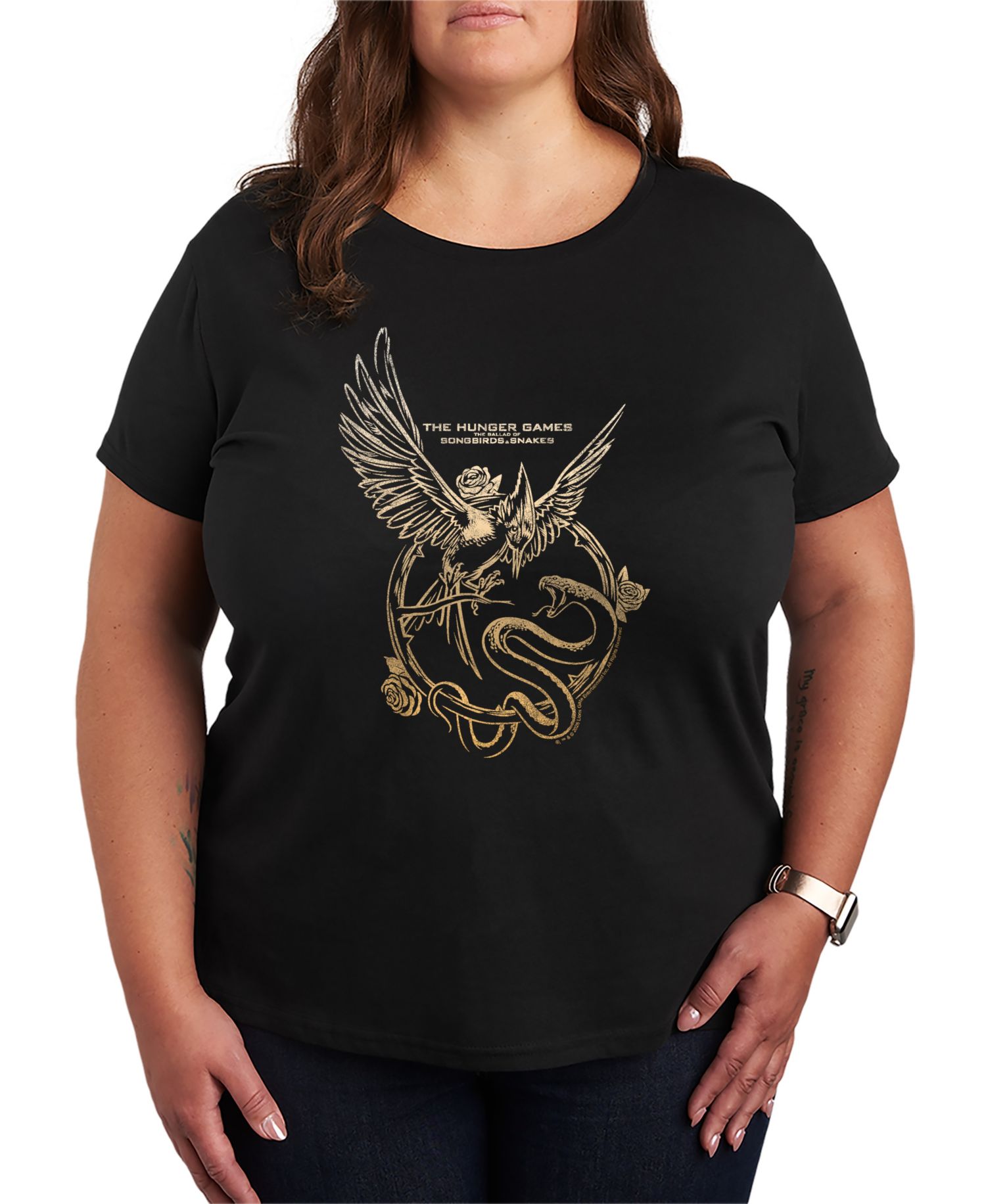 Plus Size Graphic Cotton-Blend T-Shirt