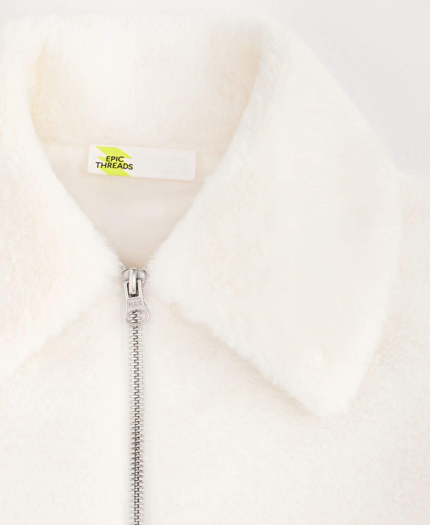 Куртка Epic Threads Solid Faux-Fur Jacket для девочек-малышей, цвет: Angel Whit — фото 3