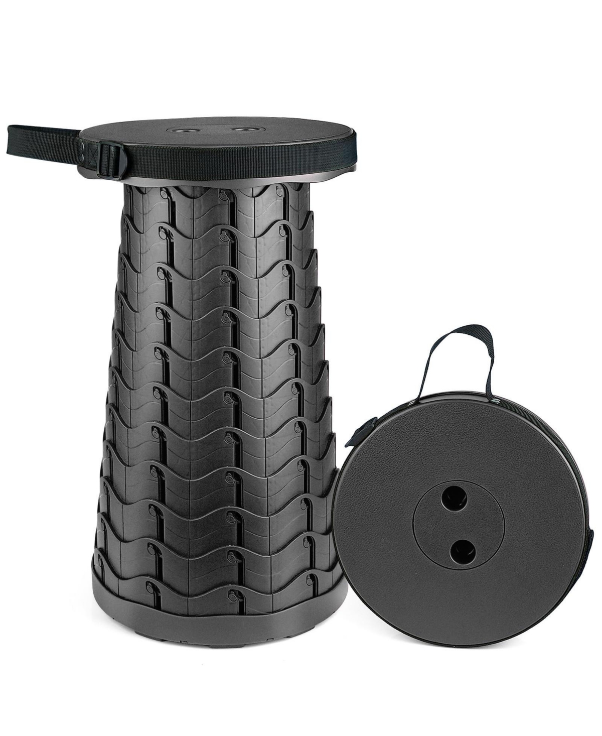 Aofar Portable Telescoping Stool Folding Camping Fishing Hiking