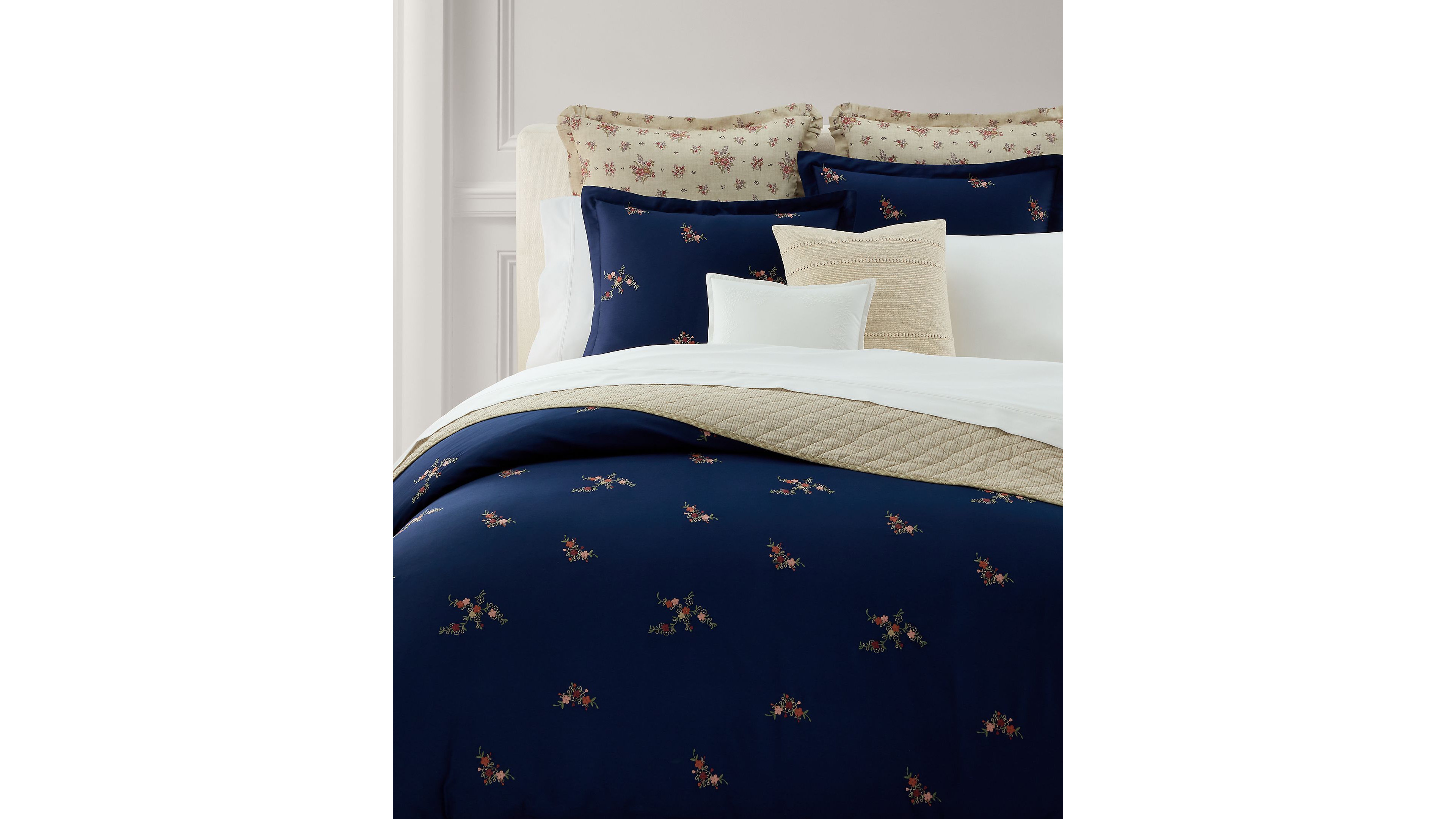 Lauren Ralph Lauren Liliana 3-Piece Cotton Duvet Cover Set, Full/Queen