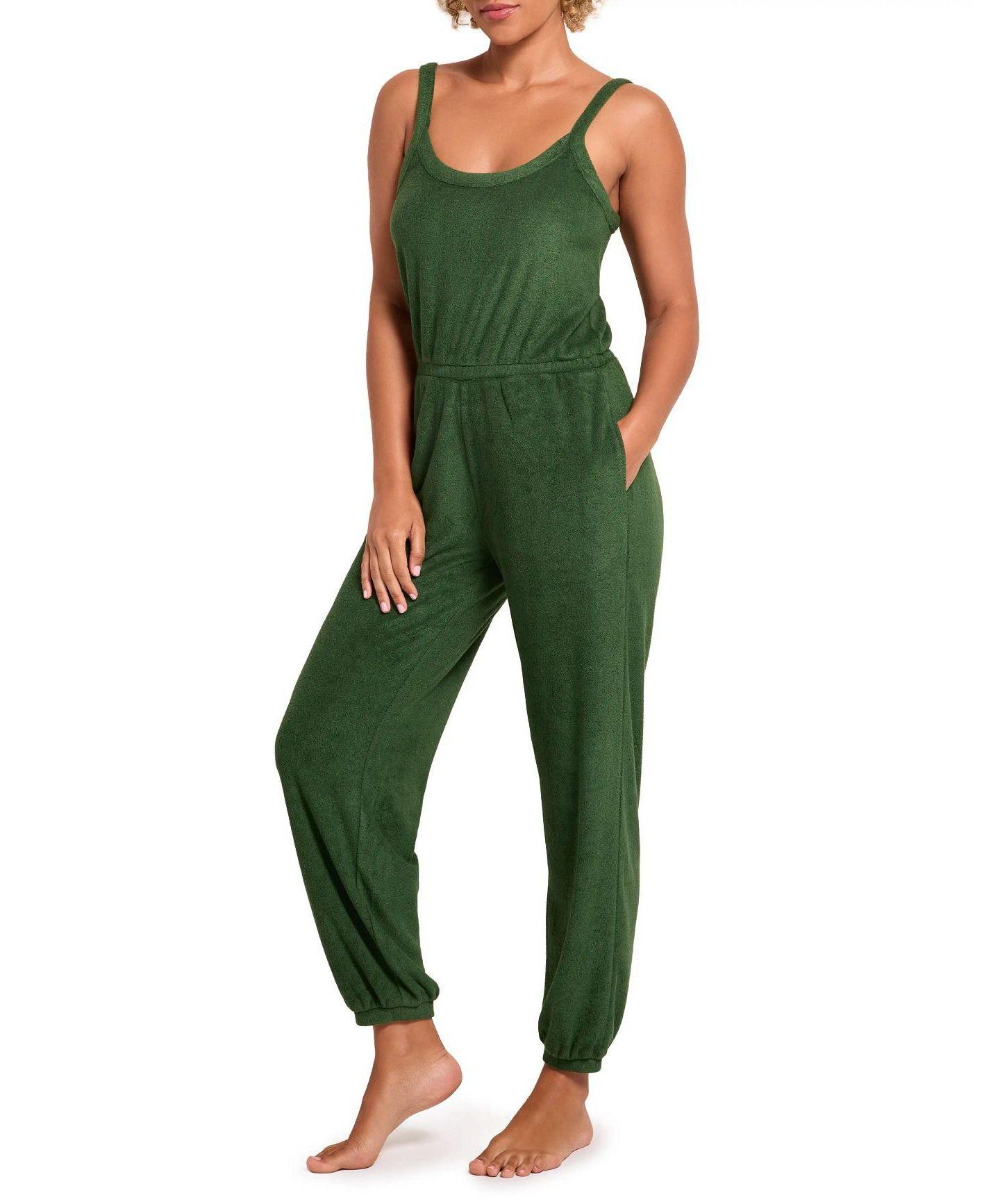 Женский комбинезон Adore Me Miranda Jumpsuit, цвет: Тёмный зелёный — фото 1