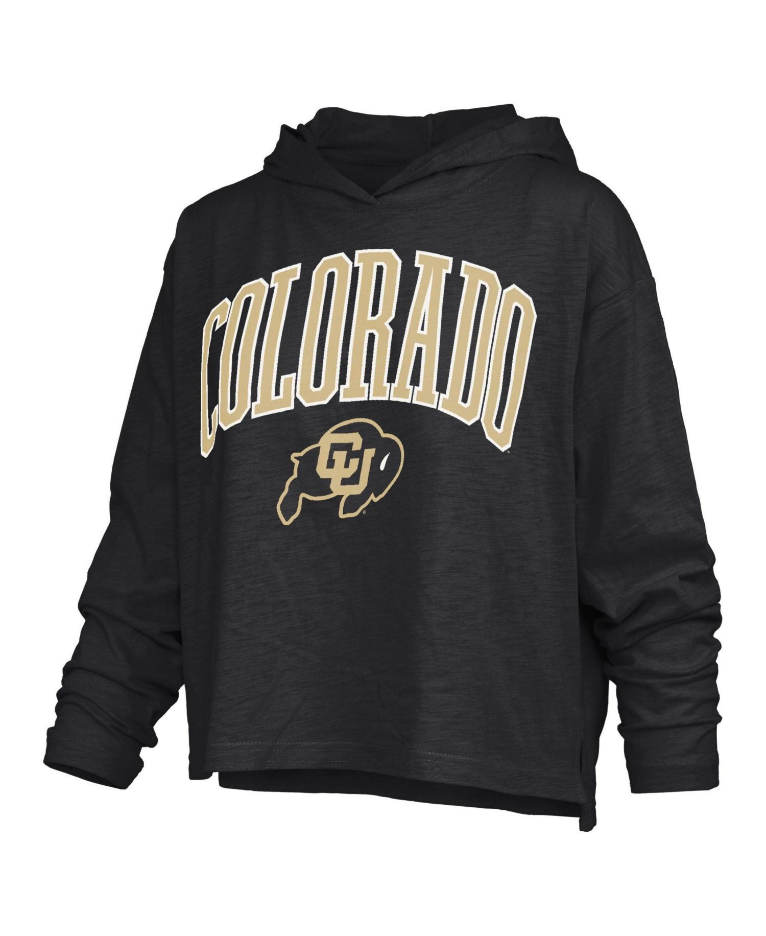 Women's Colorado Buffaloes Nelson Oversized Long-Sleeve Hooded T-Shirt