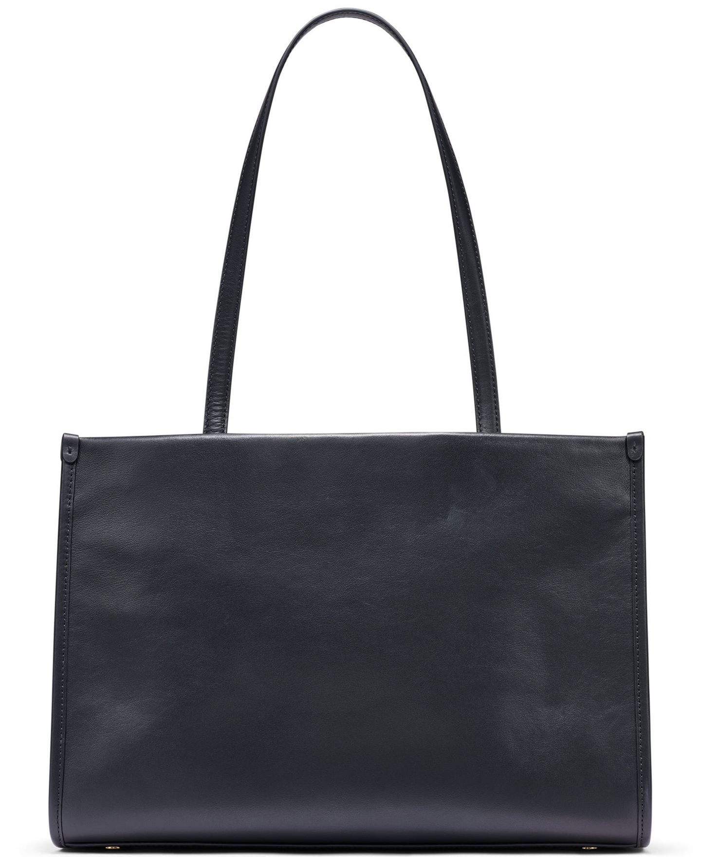 Женская сумка KARL LAGERFELD PARIS Jade Large Leather Laptop Tote, цвет: Чёрный / Золотой — фото 5