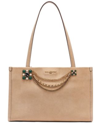 Jade Leather Magnetic Medium Tote Handbag