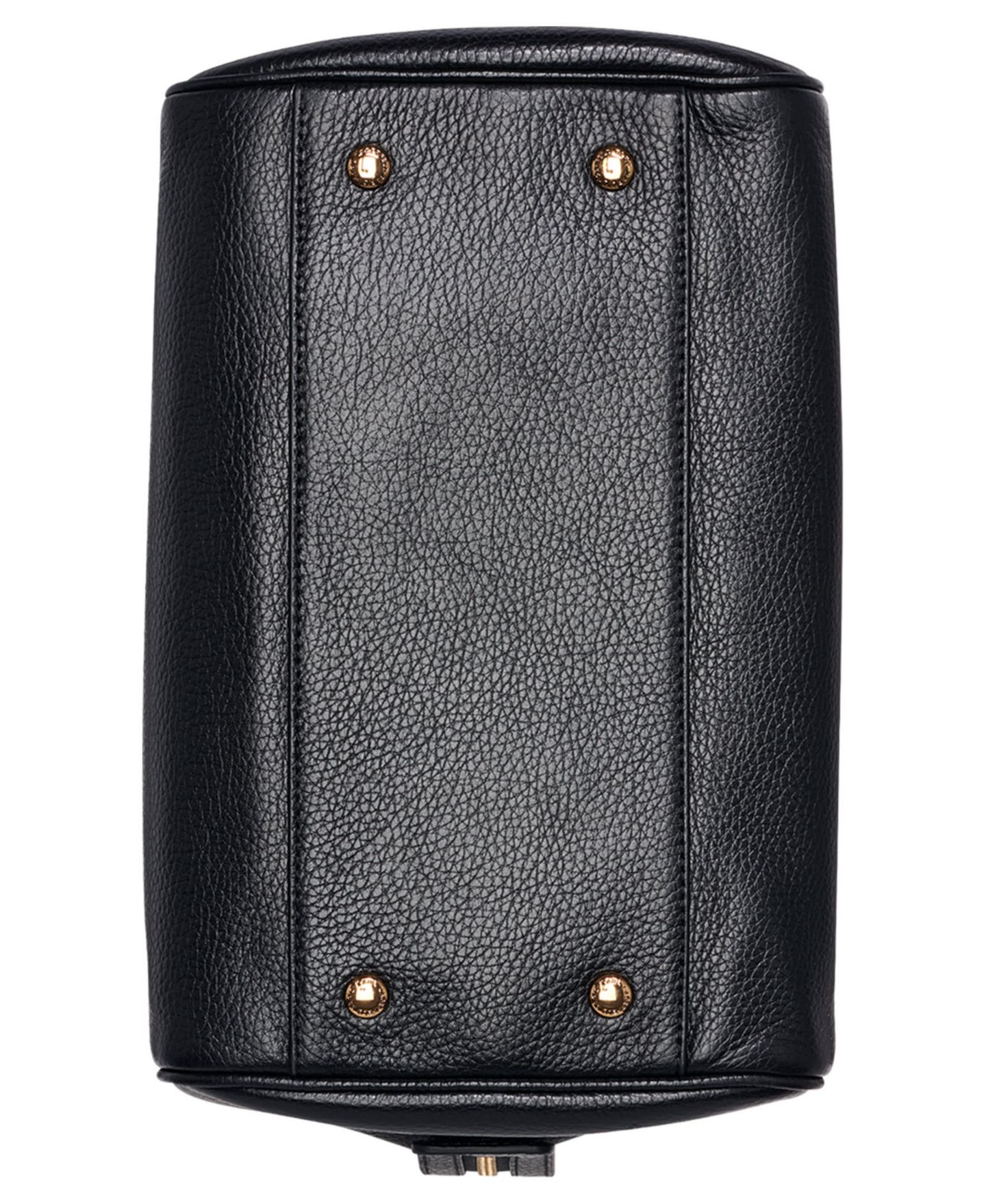 Женская сумка KARL LAGERFELD PARIS Maelynn Leather Satchel Handbag, цвет: Чёрный / Золотой — фото 9