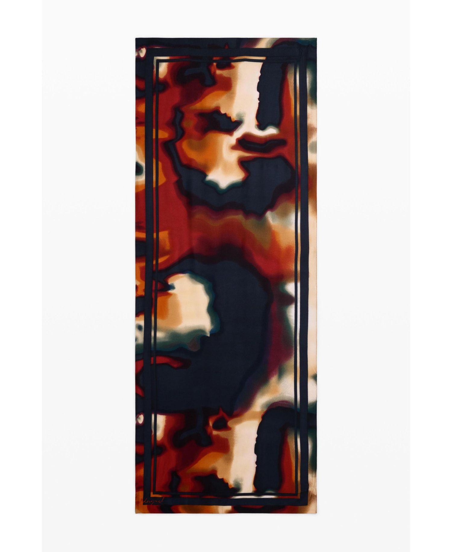 Women's Rectangular Floral Foulard