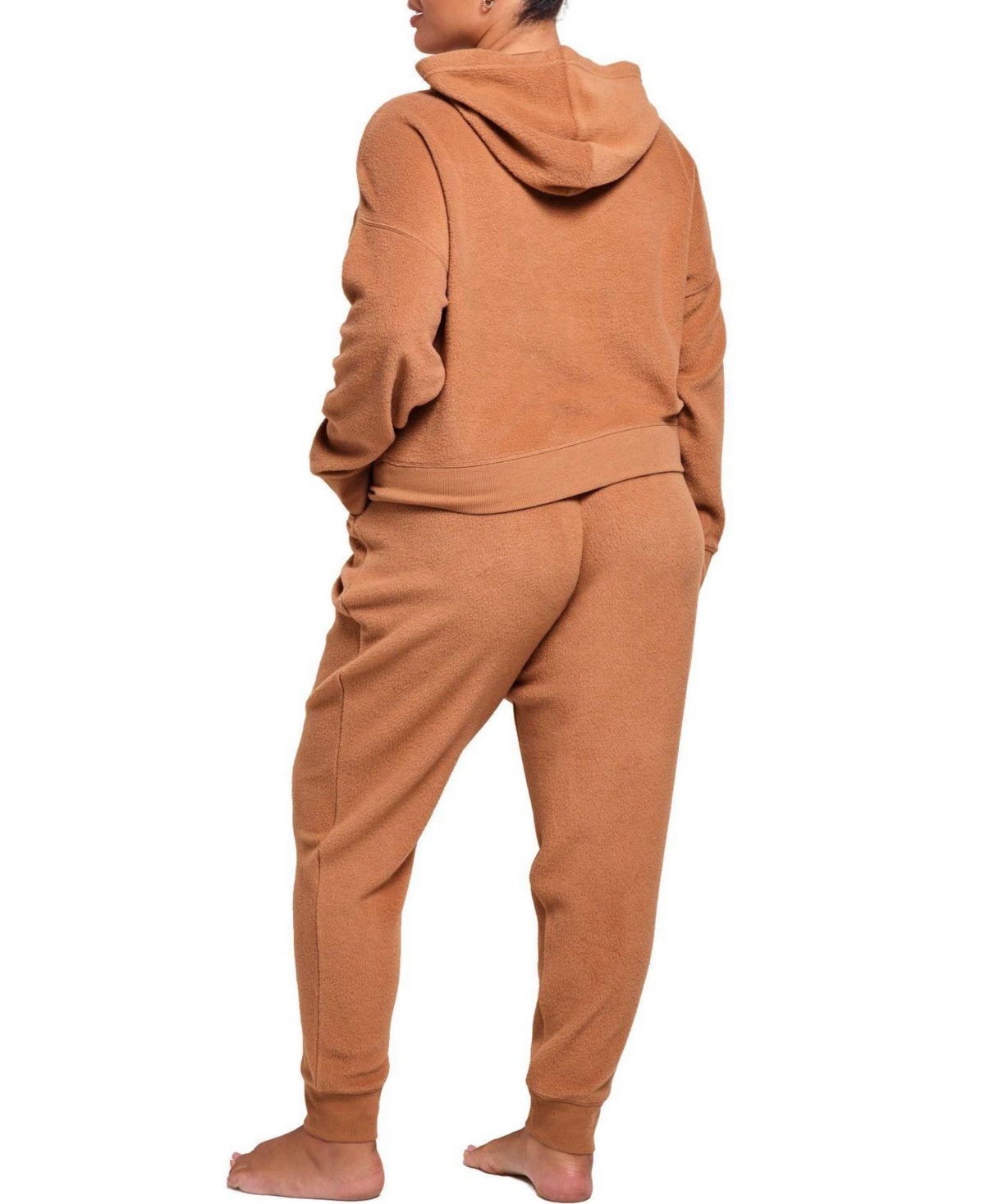 Adore Me Plus Davinia Fleece Long-Sleeve Hoodie and Joggers, 2-Piece Set