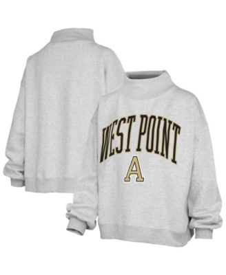 Women's Nelson Texture Lingo Mock Neck Oversized Dropped-Shoulder Sweatshirt