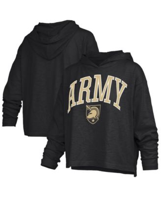 Women's Army Black Knights Nelson Oversized-Fit Slub Hooded Long-Sleeve T-Shirt
