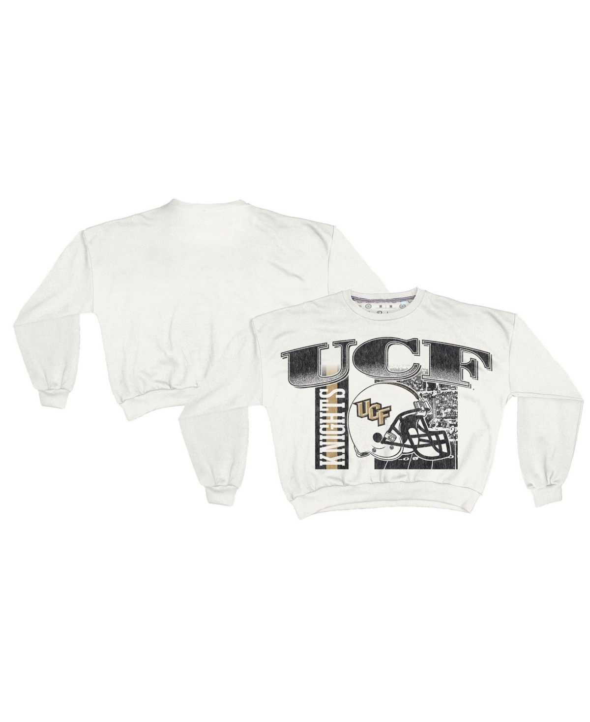 Pressbox Women's Ucf Knights Janice Oversized Retro Graphic Sweatshirt - White
