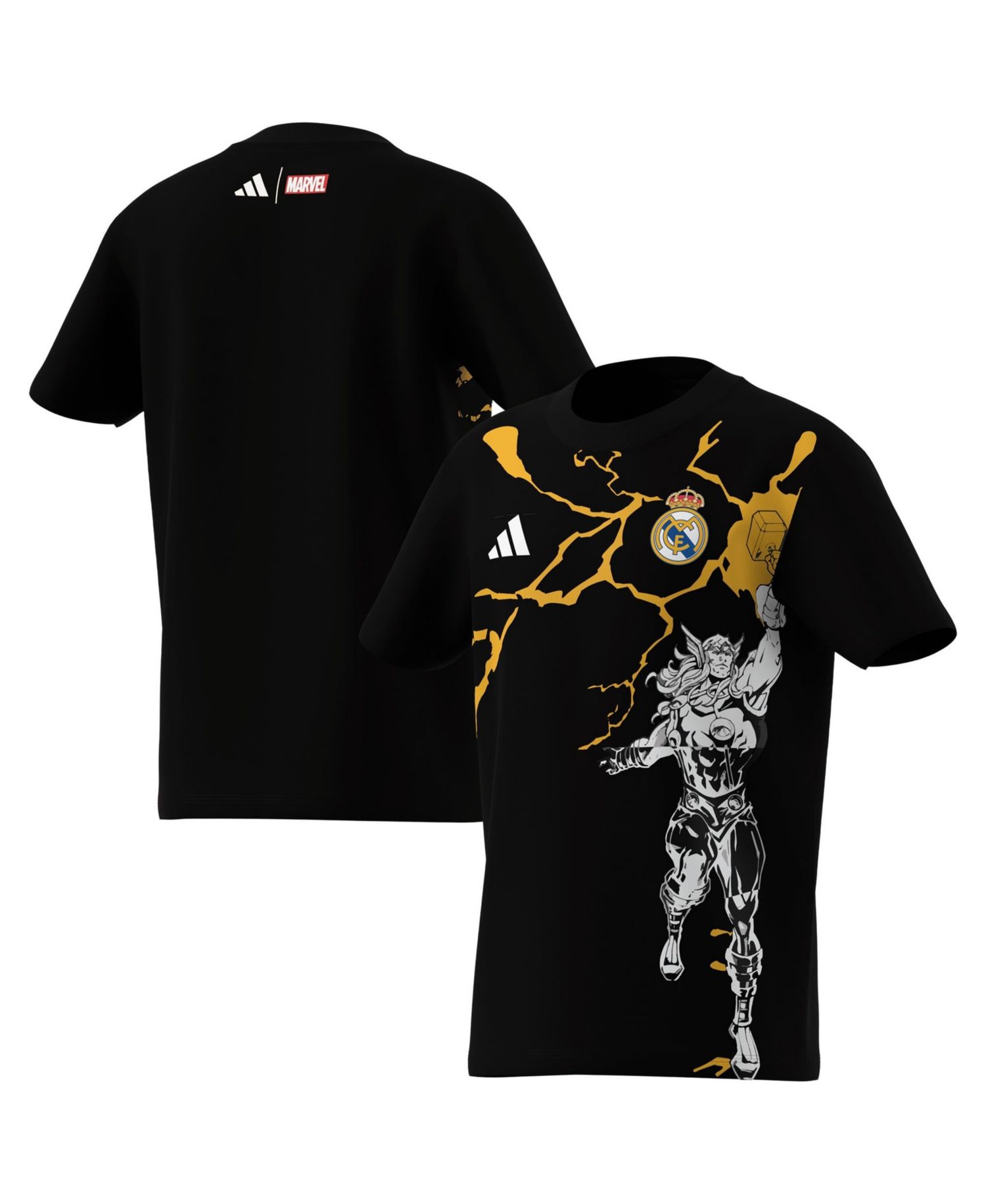 Boys' and Girls' Real Madrid Avengers Comic-Inspired Graphic T-Shirt