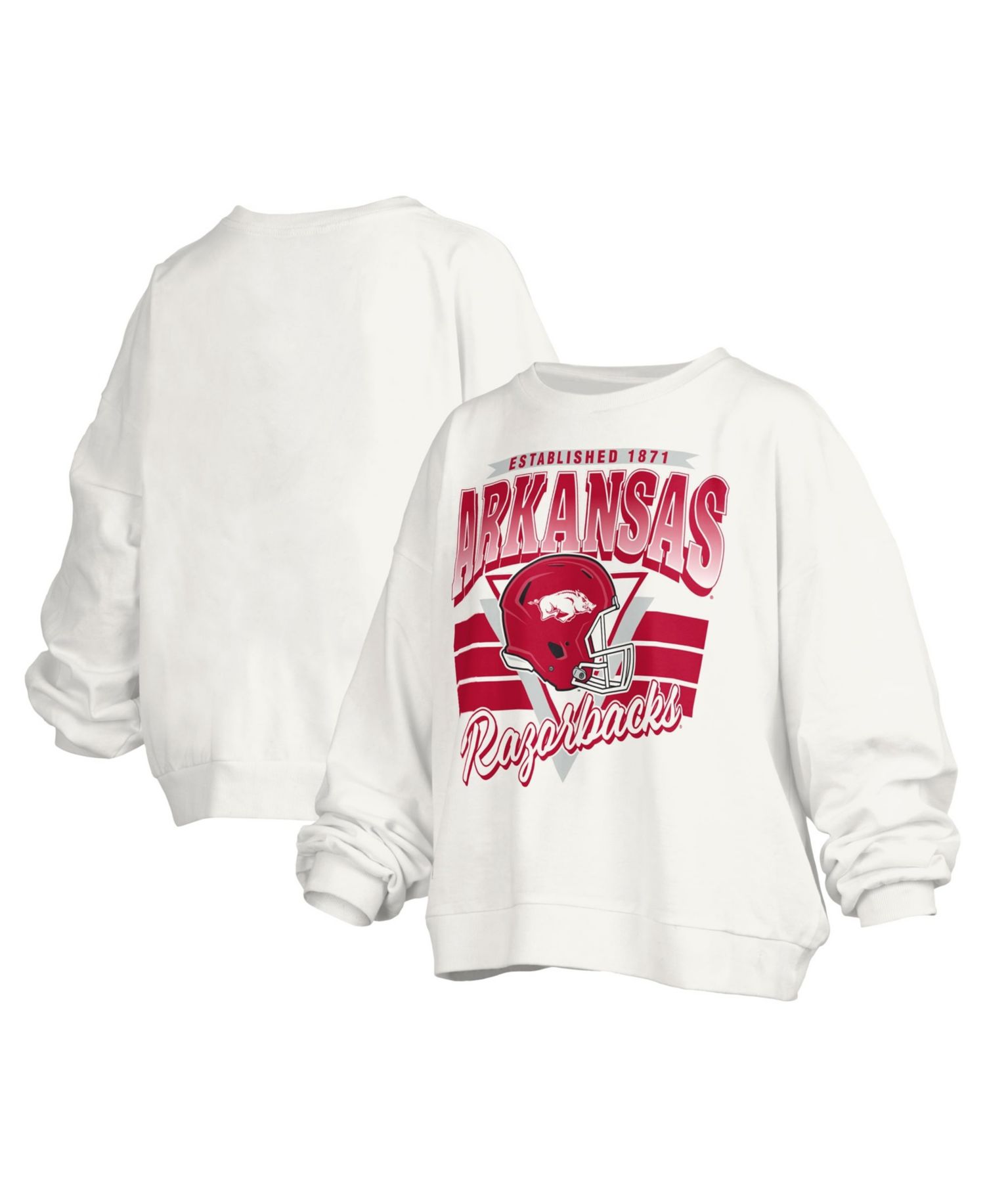 Women's Arkansas Razorbacks Janice Oversized Graphic Crewneck Sweatshirt