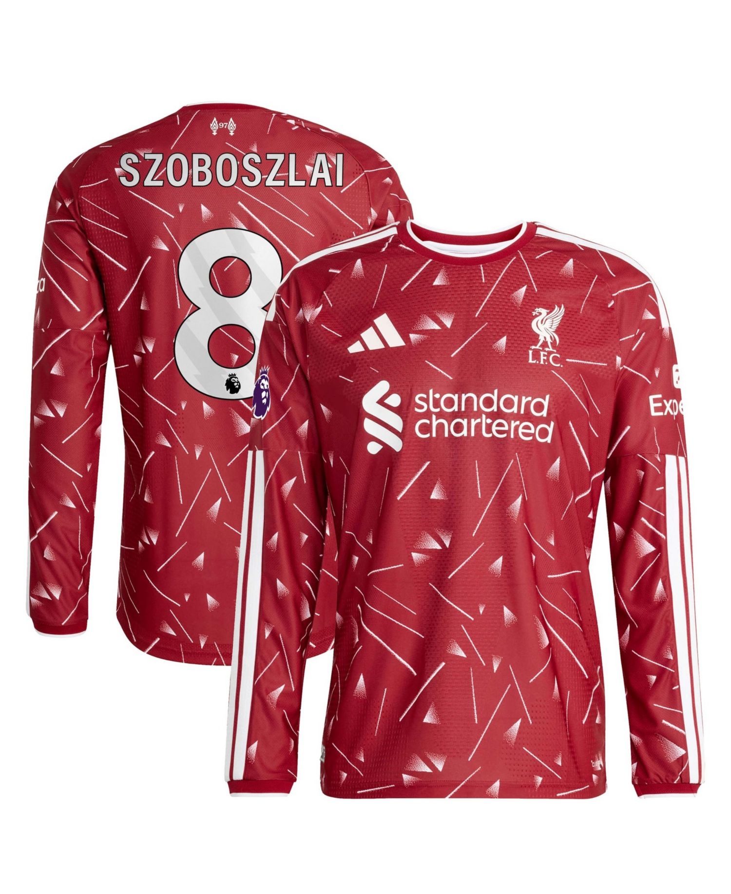 Men's Dominik Szoboszlai Red Liverpool 2026/27 Home On-Field Authentic Long Sleeve Jersey