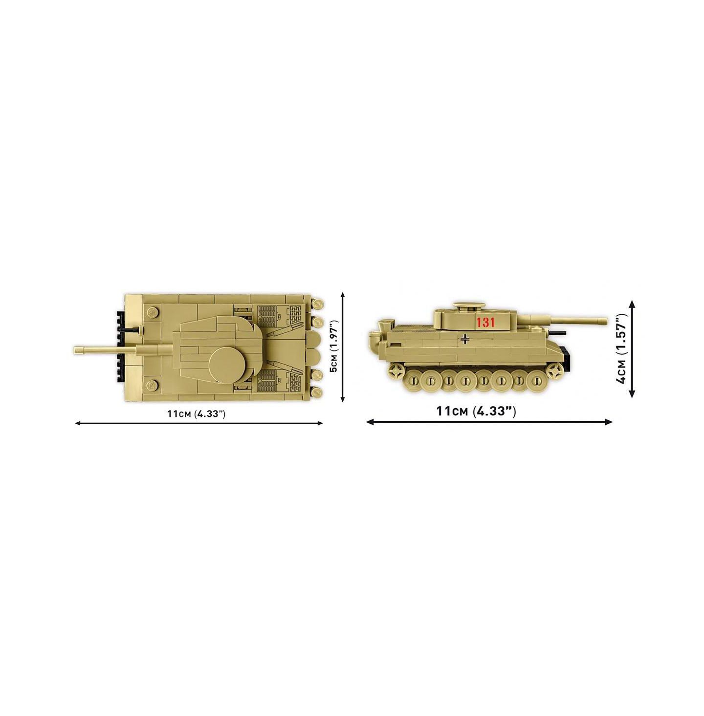 Детский конструктор COBI Wwii Historical Collection Tiger I 144-Piece Tank Building Set, Ages 6+ — фото 3
