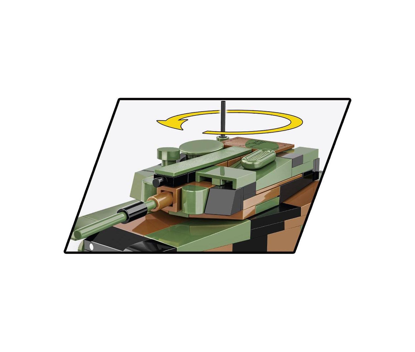 Детский конструктор COBI Armed Forces K2 Black Panther Tank Rotating Turret 160-Piece Building Set, Ages 6+ — фото 5
