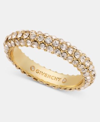 Metal-Tone Crystal Pave Ring