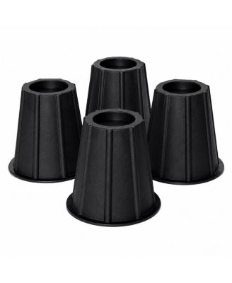 Heavy Duty Round Bed Risers, Set of 4, 6" Furniture Elevators for Beds, Sofas, Chairs and Desks