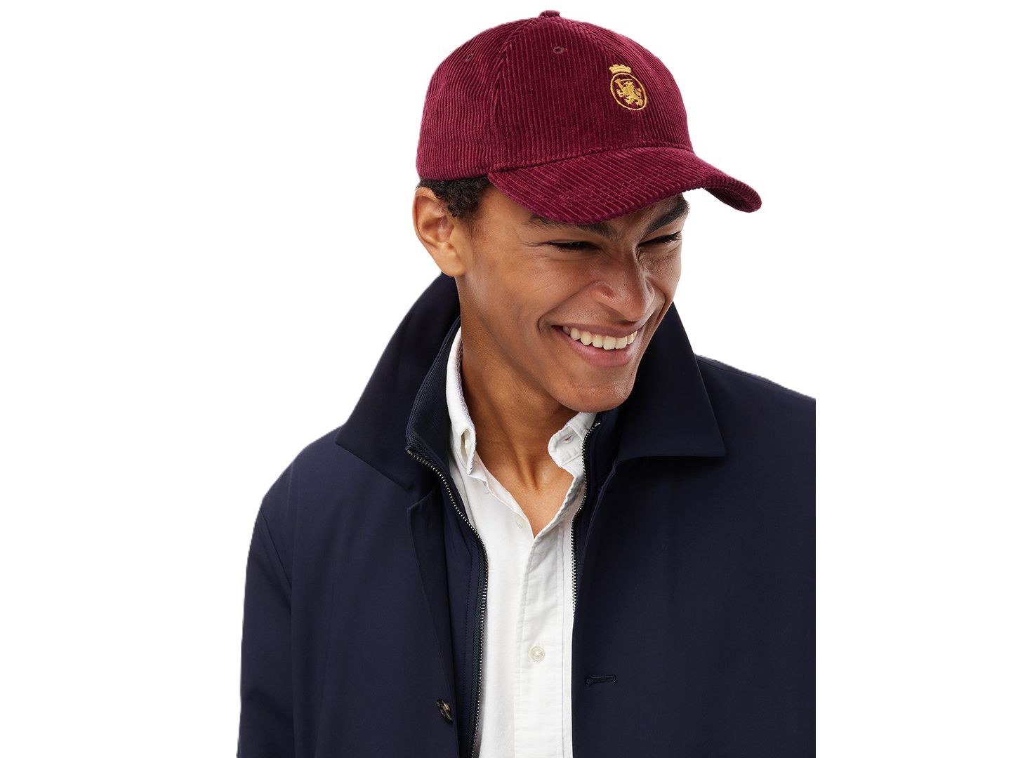 Мужская кепка Tommy Hilfiger Corduroy Embroidered, цвет: Бордовый — фото 1